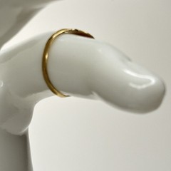 Antique 14K Gold Monogram R Pinky Baby Ring Size 4