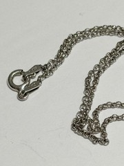 Vintage Sterling Silver 925 Black Onyx Fleur De Lis Pendant Necklace Italy Chain