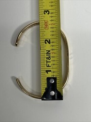 Vtg Dolorsan Bracelet Peru Gold Tone Screw Motif Similar To Cartier Love Design