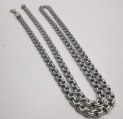 Vintage Sterling Silver 925 Signed Chain Necklace, 20.67g, 24.41″ Adult Unisex