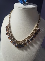 Vintage Unsigned Rhinestone Necklace