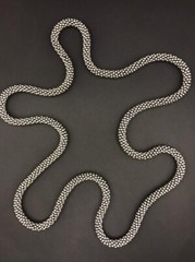 Necklace made of zinc beads