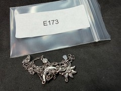 3.94g Vintage Sterling Silver 925 Sun Moon Star Necklace Adjustable 18 in M