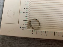 Vintage Sterling Initials N-A Letters Band Ring 3.5 Size