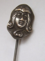 Vintage Stickpin Girl’s Face Estate Jewelry
