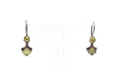 Sterling Silver 925 Peridot Earrings V4
