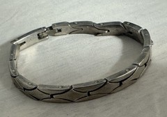 Vintage Taxco Sterling Silver 6mm Bracelet Modernist Style 6.5”