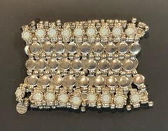 Philippe Audibert Paris Silver Plated Pewter Bead Multi Strand Bracelet – READ
