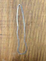 Sterling Silver 925 Italy Herringbone 20″ Necklace Vintage 17 grams