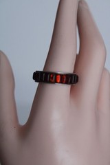 Vintage Sterling Silver Unisex Adult Garnet Ring, Signed: ST, S: 10.5