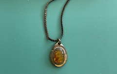 Raphael Canada Designer Cabochon Pendant On Original 15” Chain