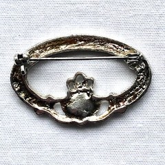 Claddagh Brooch Sash Scarf Lapel Pin Irish Celtic Pride Love Luck Jewelry