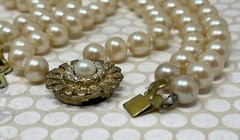 Vintage Signed KYOTO CULTURA “PEARLS” with Original Tag