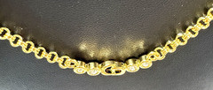 Christian Dior necklace pendant with rhinestones CD logo gold plated Vintage
