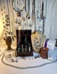 Southwestern/Boho/Chic Jewelry Lot 80 Piece, Vintage/Modern/Estate