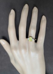 14k Yellow Gold Ring 1.81CT.Natural Fancy Vivid Yellow Diamond Cushion GIA CERT