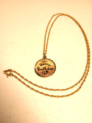 Vtg 14K GF Happy Birthday Pendant Necklace 1/20 Gold Filled 20″ w/Gift Box!