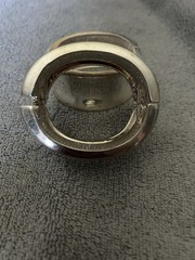 Pair Of Chunky Avon Silver Plate Bracelets Clamper Vintage excellent