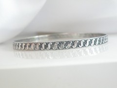 Vintage Sterling Silver 925 Rare Danecraft Felch Slip on Bracelet 7.5″