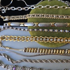 Lot Of 12 Vintage To Now Silver Gold Tone Bracelets
