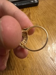 USSR Vintage Original Amethyst (lab. made) Rose Gold Ring 583 14K Lviv 1978