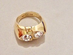RARE 1/30 14k K YELLOW GOLD PLATE NEW OLD STOCK 70’S SIZE 6 RING BRILLIANT!!!!