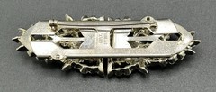 Pat Pend AT180112 Clear Rhinestones Duette Brooch Dress Clips (Missing Stones)