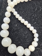 Antique all Natural Pearl Necklace strand 17″ Every Pearl Is different