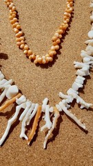 Vintage Natural Coral Necklace Angel Skin Salmon Bead White Branch EUC