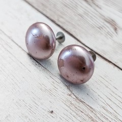Vintage Screw On Earrings Pink Pearlescent – Poor Condition