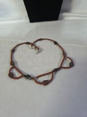 Vintage Gemstone Necklace, Navajo/Southwest, Beautiful Detail – 16″ (915)