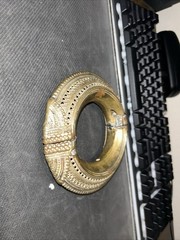 Antique Brass Tribal Large Size Bracelet Jewellery Original Very Fine Engraved