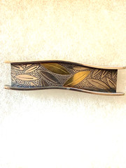 Vintage RM Studios Sterling Gold Artisan Pin