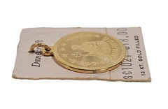 VTG Danecraft 12kt Gold filled Aquarius Zodiac Charm Pendant on Card