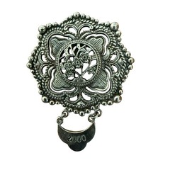 ESTATE SCARF CLIP JEWELRY PIN 2000 SYLVIA DAHL DESIGNER BROOCH NEIMAN MARCUS