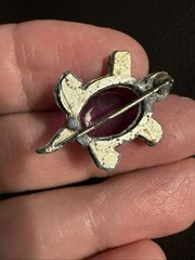 8 Vintage Miscellaneous Pins/Brooches- Scuffed Or Missing Stone/s. See Pictures