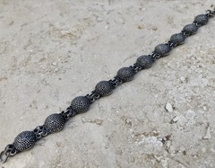 ✨🫧 VINTAGE .925 STERLING SILVER DOME BEAD BALL Link Bracelet | ESTATE Piece 🫧✨