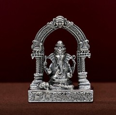 925 pure silver God Ganesha statue, figurine, puja article home temple art03
