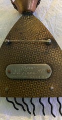 THOMAS MANN Unique one of a kind 1989 signed BROOCH
