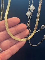 Jewelry lot Gold Tone Estate Finds Vtg To Now Necklaces Chains Bracelets Fashion