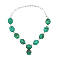 Turquoise Necklace 925 Sterling Silver Jewelry Women Necklace Gift For Her