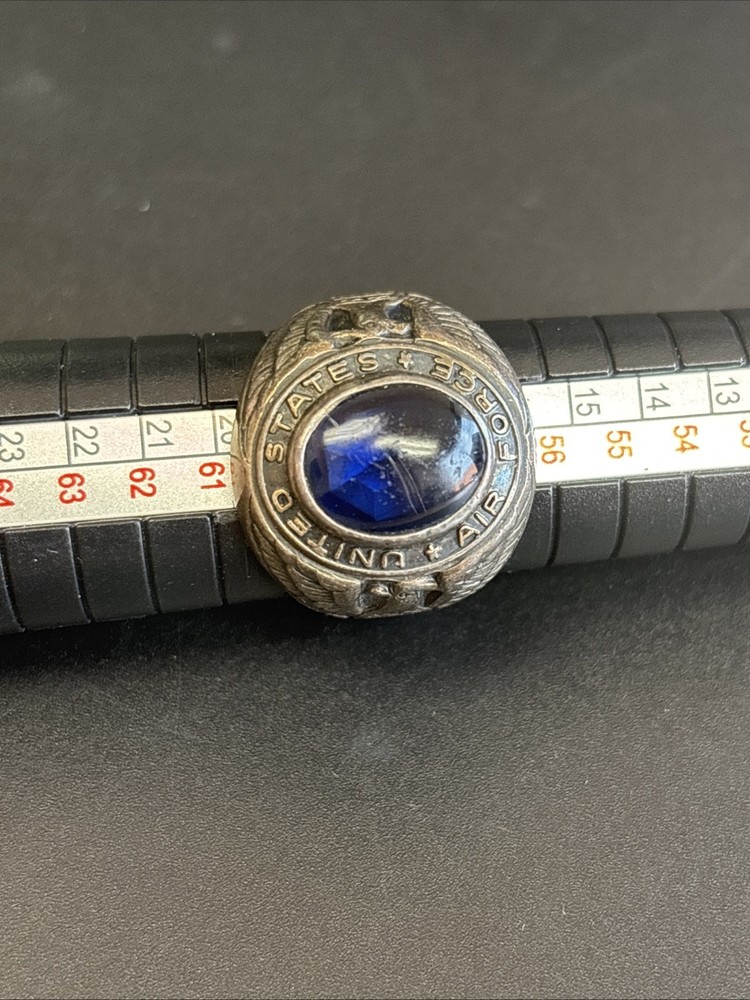 Vintage United States Air Force Sterling Silver Ring Sz 8.5