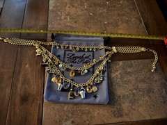 Lunch At The Ritz COCKTAILS Triple Strand Necklace; NEW, NEVER WORN, RARE!!!!