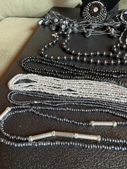 Vintage to Modern Estate Jewelry Lot -9 pcs Bead Metal
