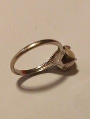 14k Gold Vtg Womens Pearl Ring Size 6 3/4?sized At Pawn Shop Price 2 Sell!3 Gram