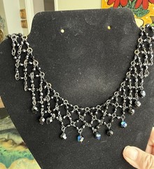 Victorian Reproduction Faux Jet Necklace