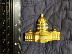 Vintage 1970 Monet United States Capitol Brooch Pin