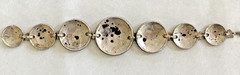 Vintage 1943-44 Australian Coin Trench Art Charm Bracelet Sterling Silver Unisex