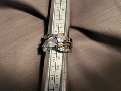 Vintage Gold and Silver Zirconic Ring