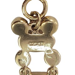 MONET Gold Tone Bracelet with Faux MOP Faceted Glass Cabochons 7″